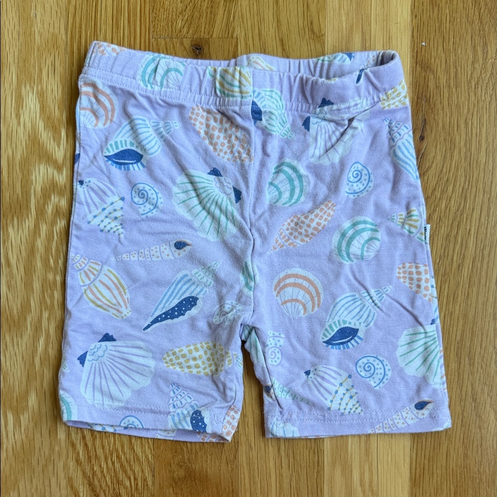 Little Sleepies Play Seashell Print Shorts - Light Purple